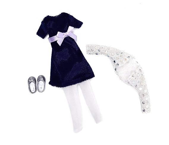 Lottie Blue Velvet Party Dress